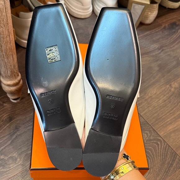 Hermes Groupie mule - Blanc Sz 37 BNIB - Picture 12 of 12